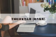 芝麻粒修复怎么用【助力服务】