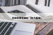 怎样积攒芝麻粒【助力服务】
